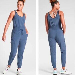 Athleta Iron Blue Unbound Jumpsuit NWT (Size M)